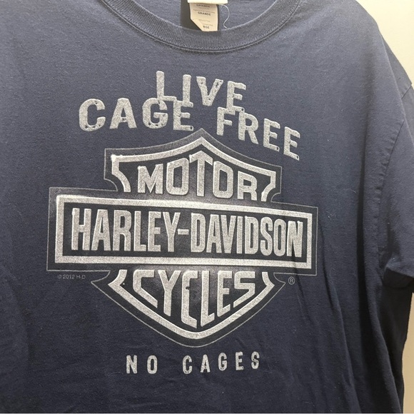 Harley Davidson Cage Free Graphic T-shirt size Large - Picture 2 of 5